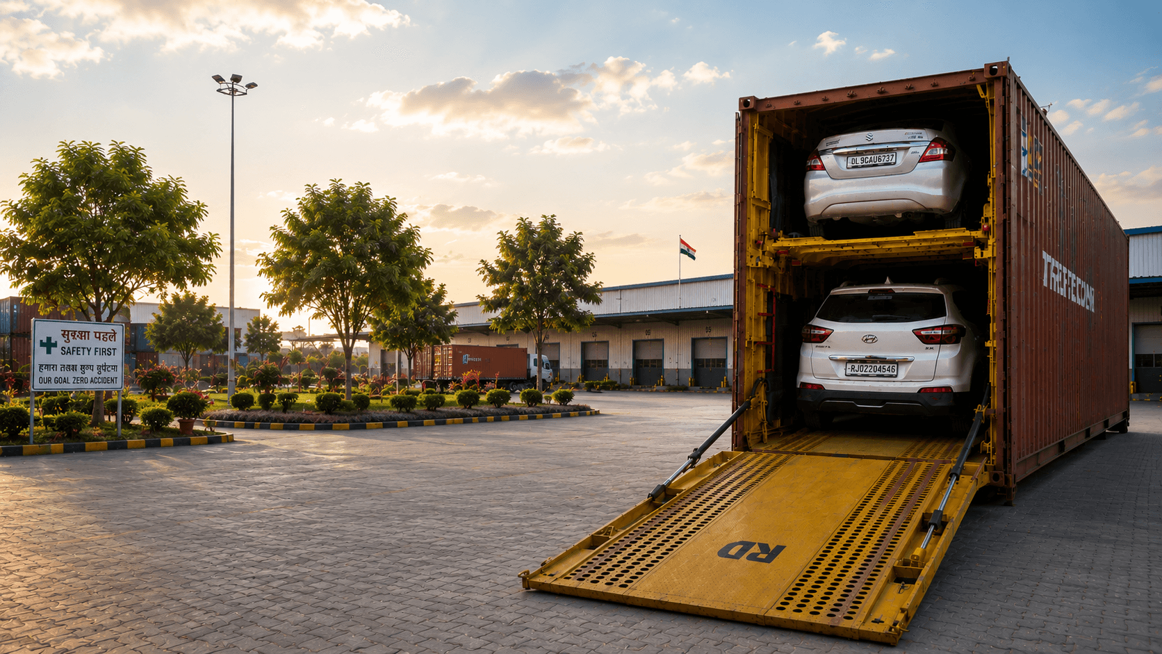 Car transport in delhi background image